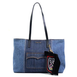 Miu Miu shoulder bag tote denim blue